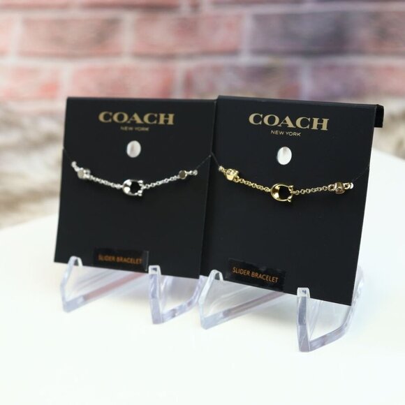COACH SIGNATURE CRYSTAL SLIDER BRACELET C9449 ABJ - Picture 9 of 9